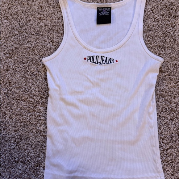 Polo by Ralph Lauren White Tank Top - Picture 1 of 4